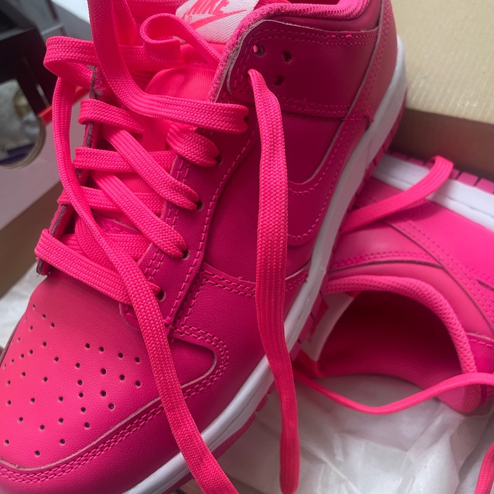 NEW..Nike Pink Sneakers with Perforated Design